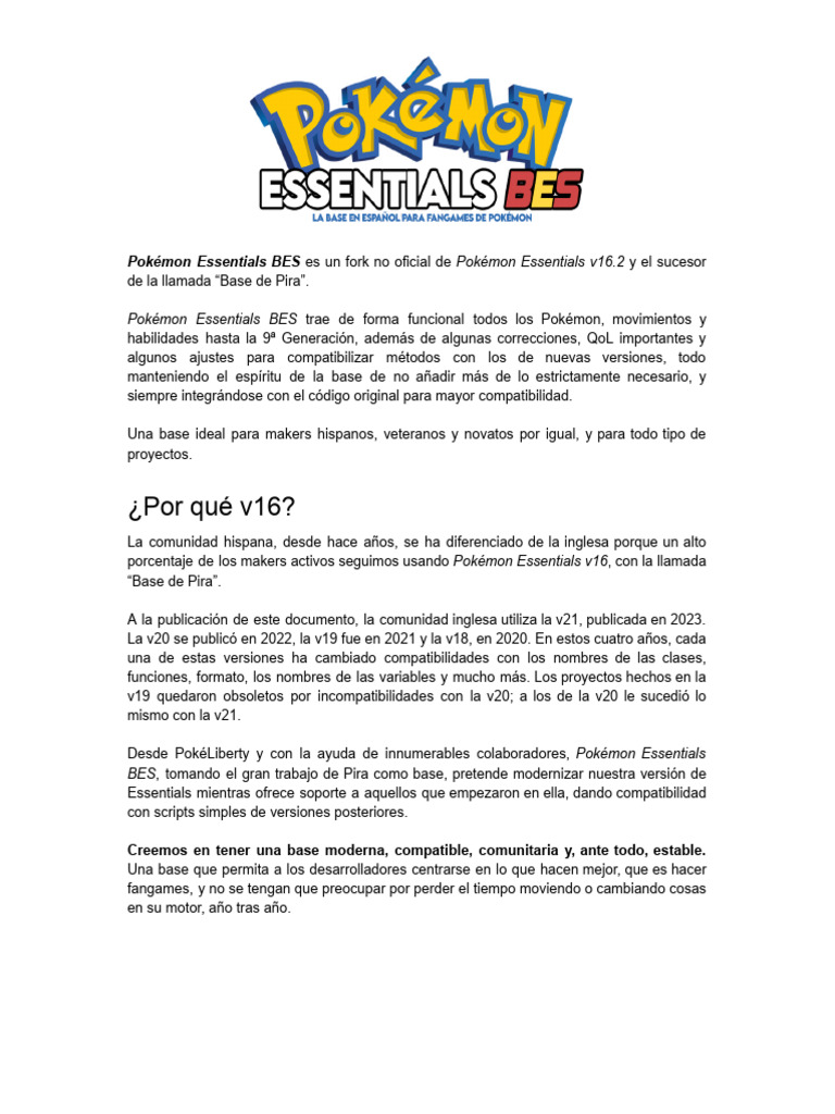 Poke%CC%81mon Essentials BES.pdf | PDF | Informática