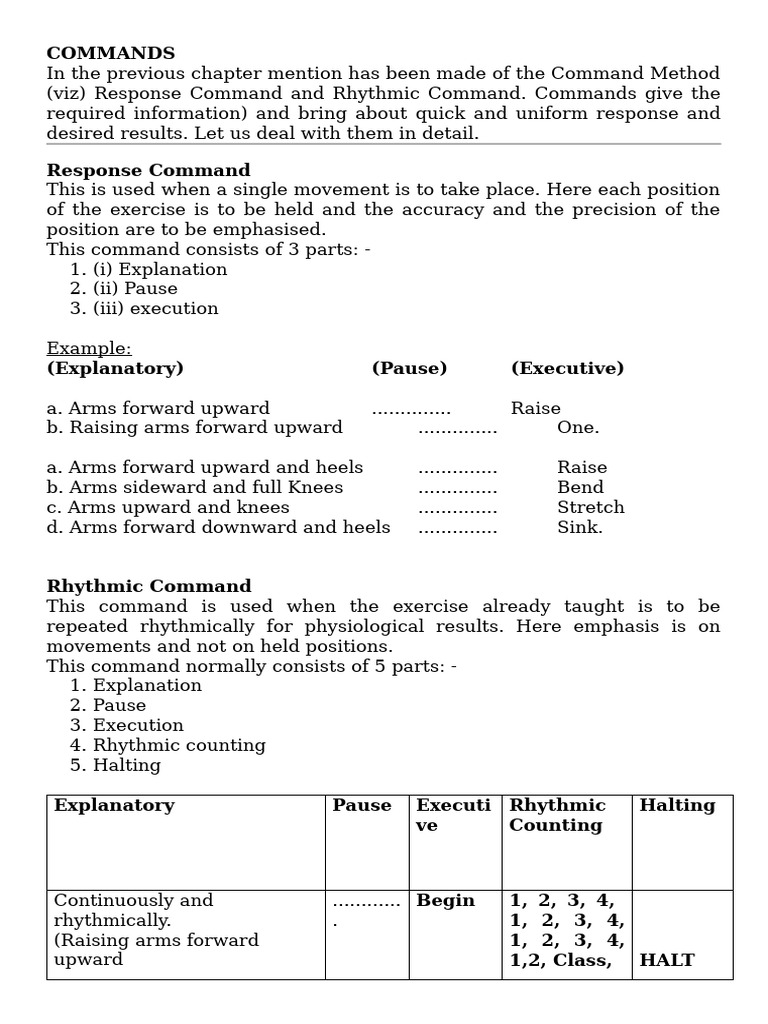 Commands | PDF
