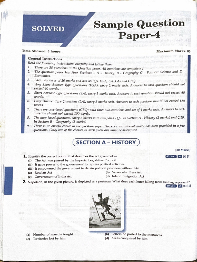 Sample Question Paper-4 | PDF