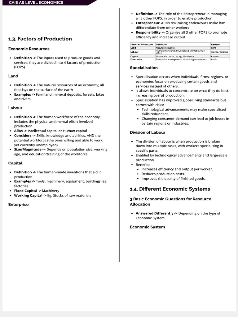 2. Summary notes - Chapters 3-4 | PDF
