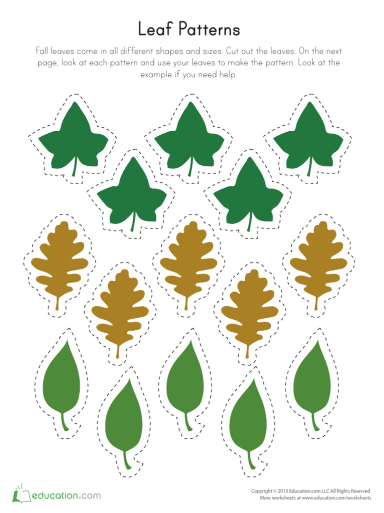 Printable Leaf Patterns | PDF