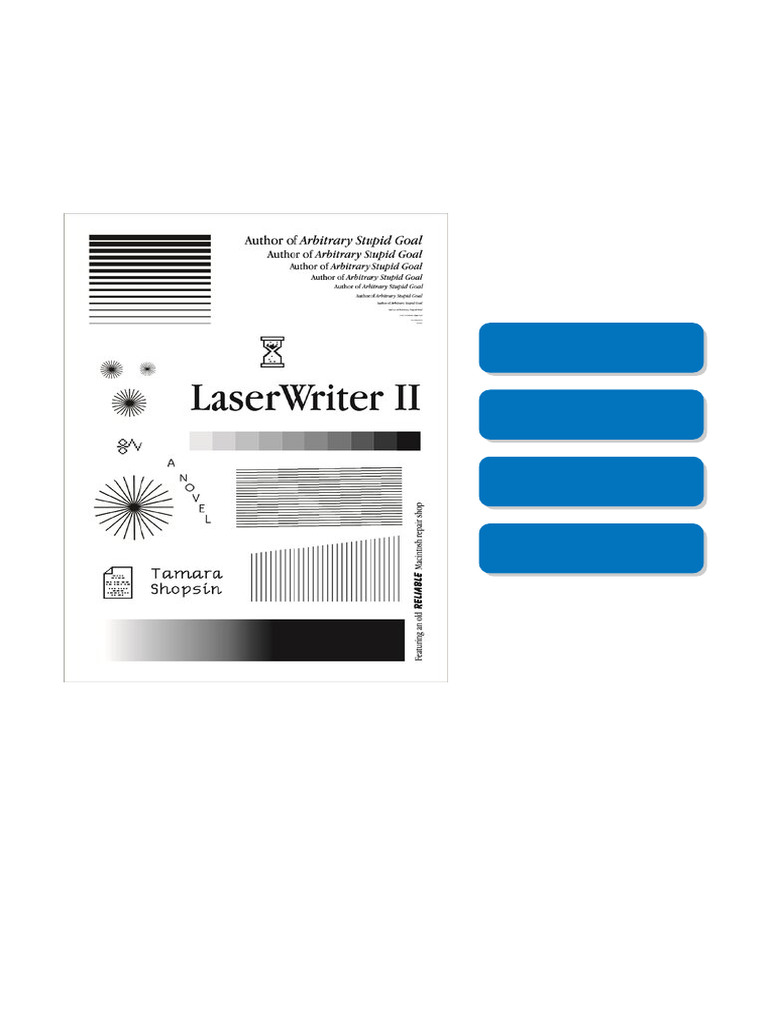 LaserWriter II: A Novel Tamara Shopsin available all format | PDF