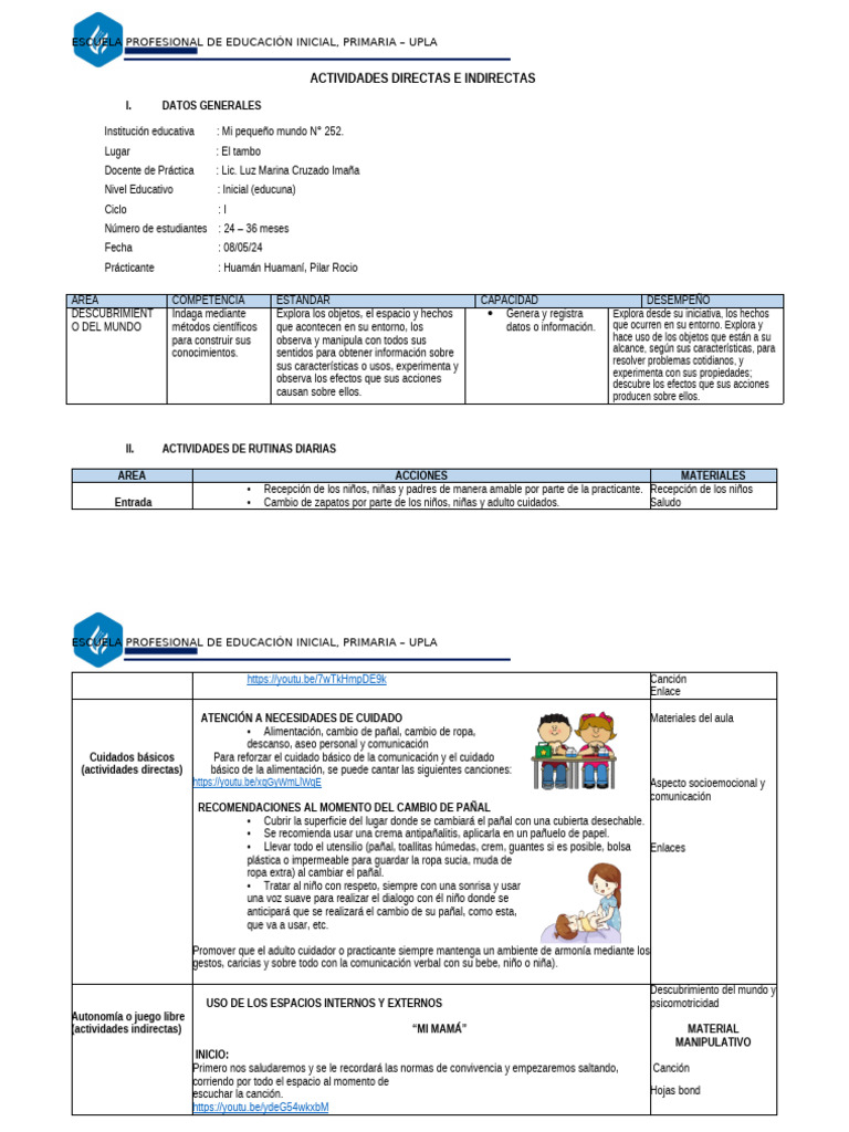 SESIÓN 3 | PDF | Educación de la primera infancia