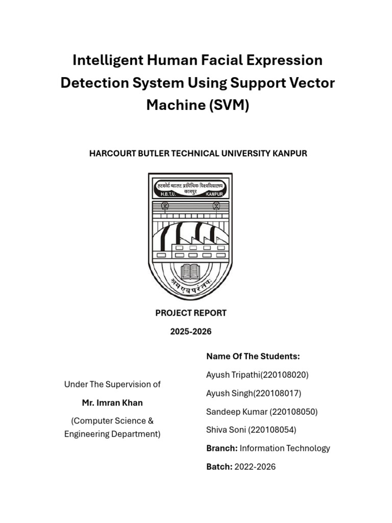 Synopsis (1) | PDF | Support Vector Machine | Machine Learning