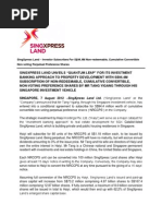 SingXpress Land – Investor Subscribes For S$94.4M Non-redeemable, Cumulative Convertible Non-voting Perpetual Preference Shares