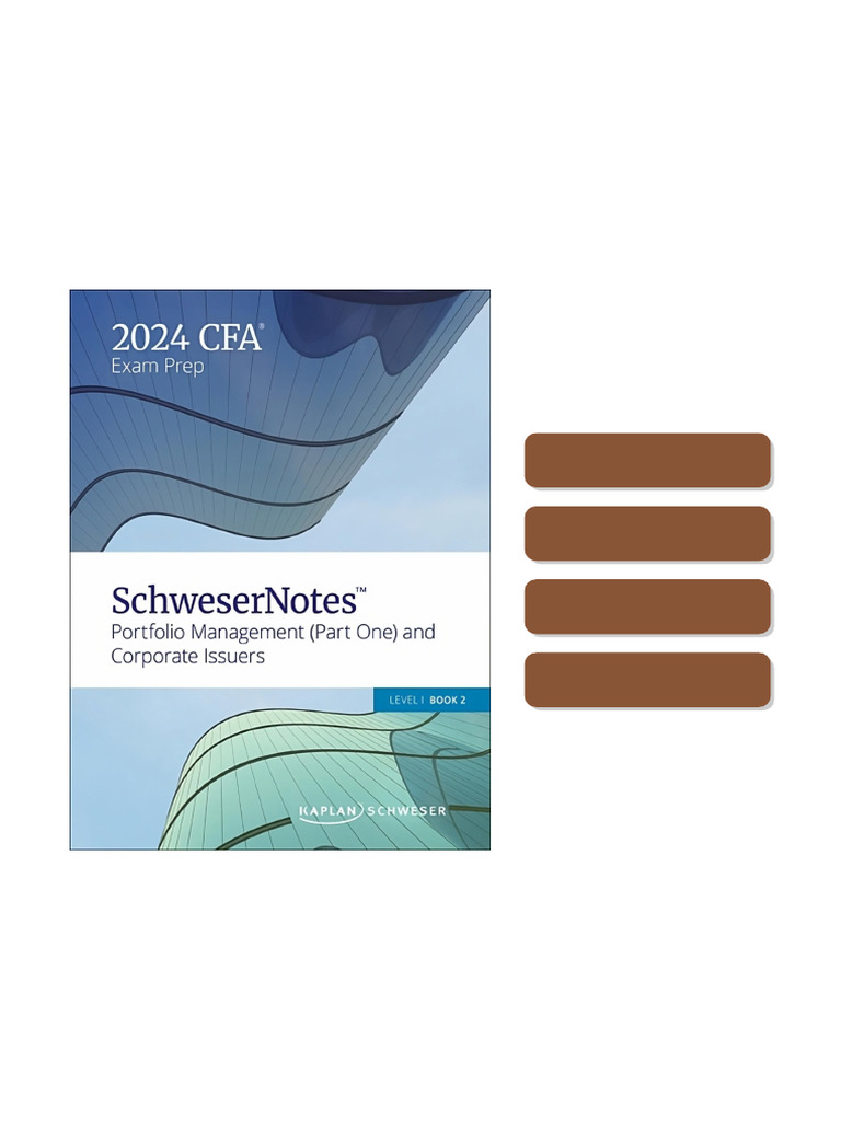CFA Level2 SchweserNotes 2023 2025 CFA Level 2 Exam Prep: Schweser
