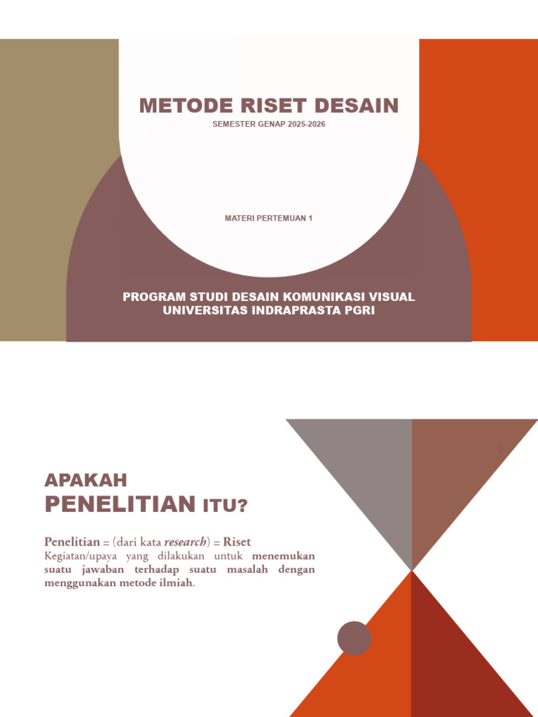 Metode Riset Desain - Materi 01 | PDF