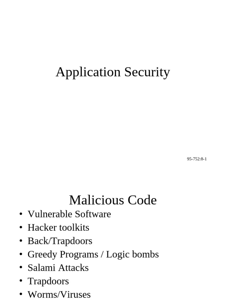 Application Security | PDF