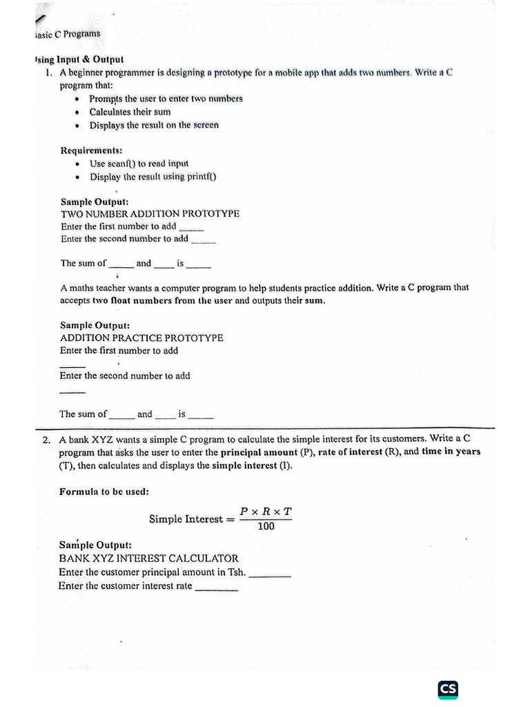 Tutorial C Program | PDF