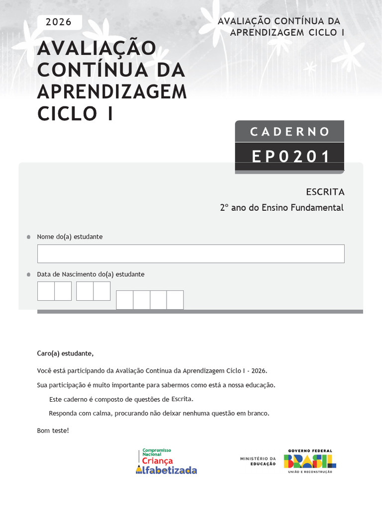 Caed 2º- Escrita | PDF