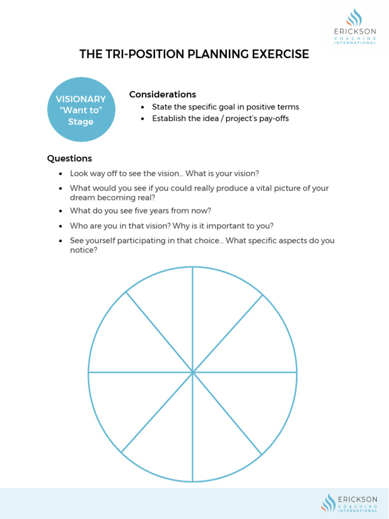 Tri-Position Planning Exercise Handout | PDF