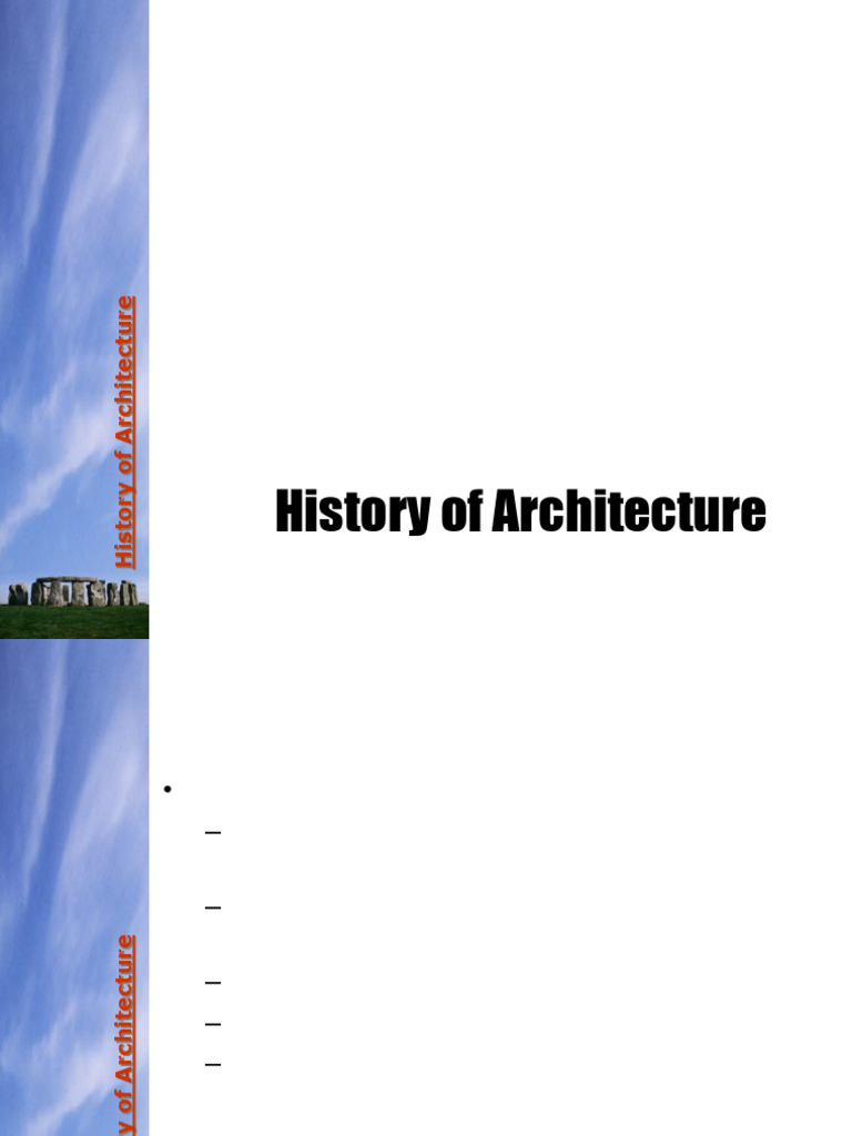Lec 1 - Hiistory of Architecture | PDF | Ancient Egypt | Ancient ...