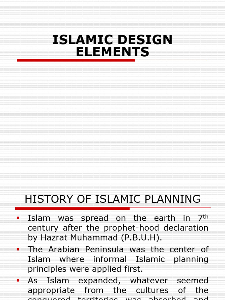 Lec 3- Islamic design Elements | PDF