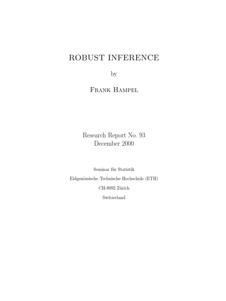 Robust Statistical Methods | PDF | Robust Statistics | Normal Distribution