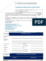 Pidm 2012 Scholarship Award Application Form: Section A