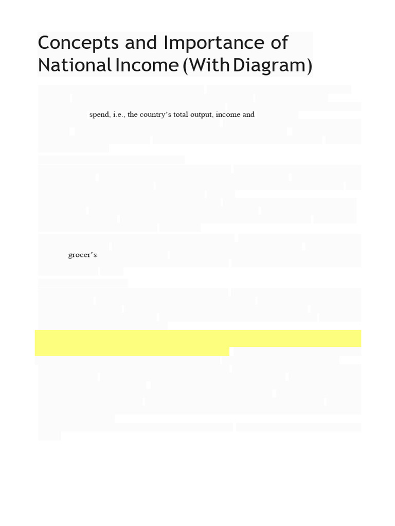 National Income | PDF | Measures Of National Income And Output | Income