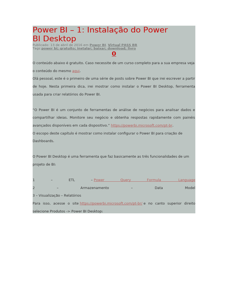 Power BI | PDF | Microsoft SQL Server | Aplicativo para celular