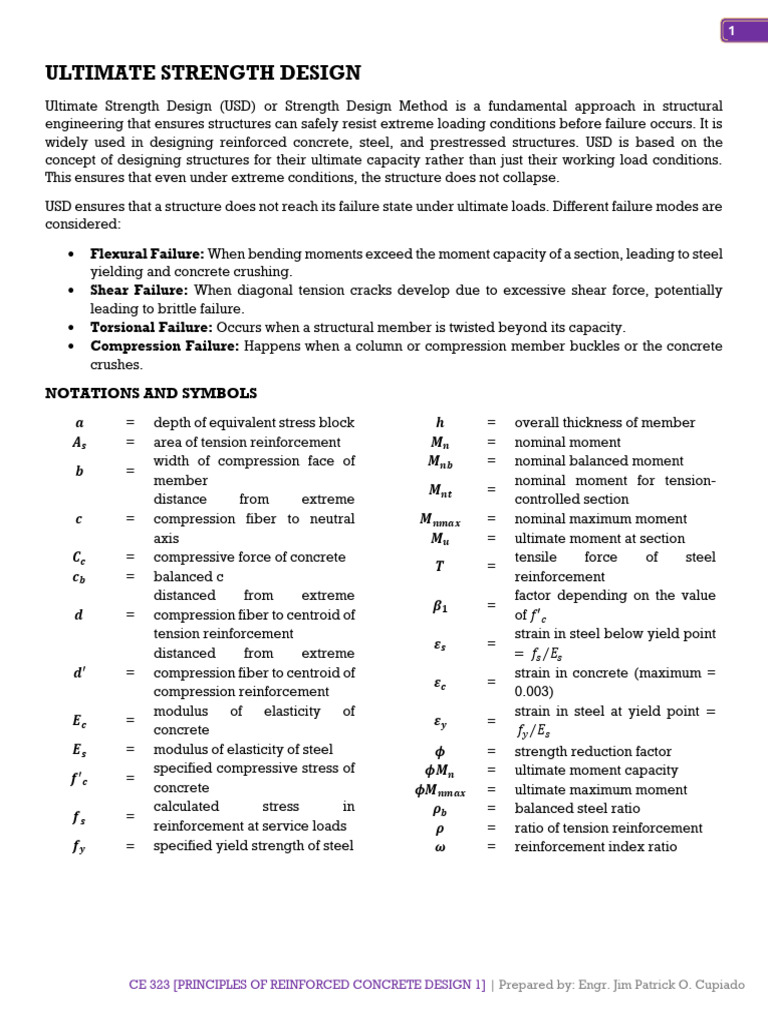 03 Ultimate Strength Design (1) | PDF | Strength Of Materials | Bending