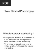 Object Oriented Programming