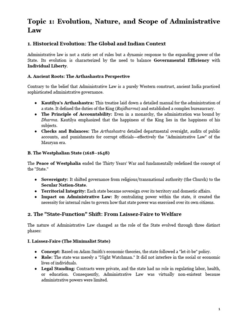 Admin Law Master Doc Part I | PDF | Administrative Law | Rule Of Law