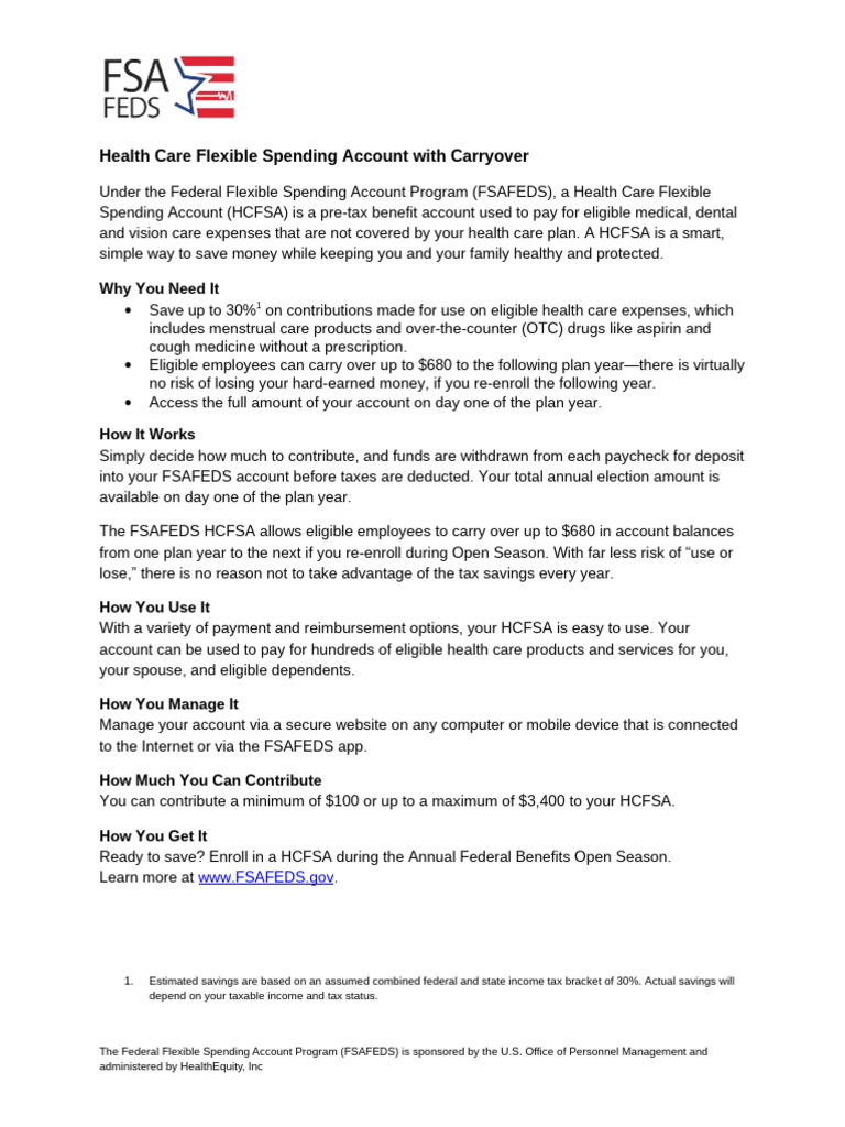 Fsafeds Hcfsa Cut Paste Content | PDF