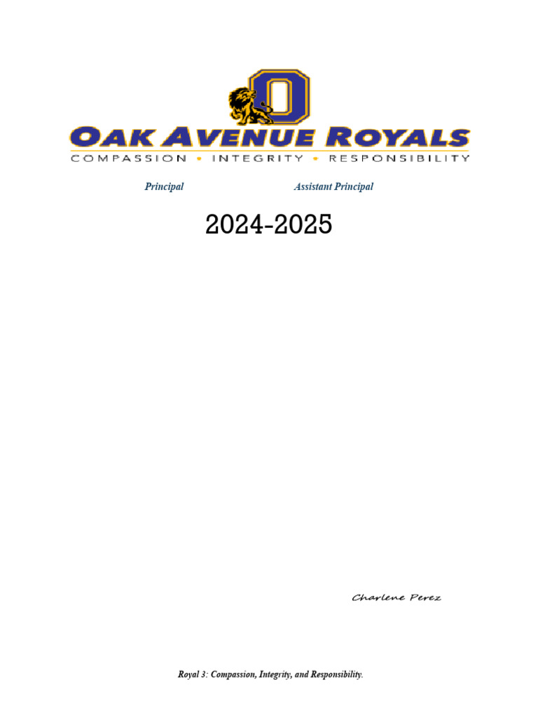 Oak Parent Student Compact Handbook 2024.2025 | PDF | English As A ...
