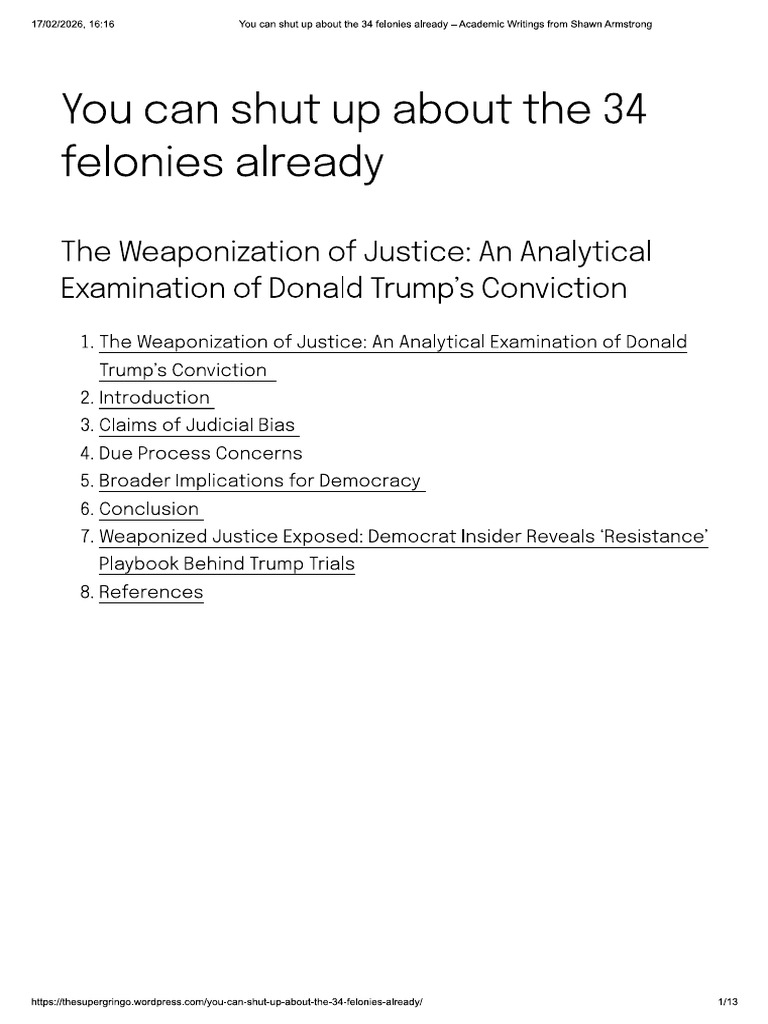 34 Felonies | PDF