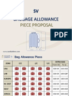 Baggage Allowance: Piece Proposal