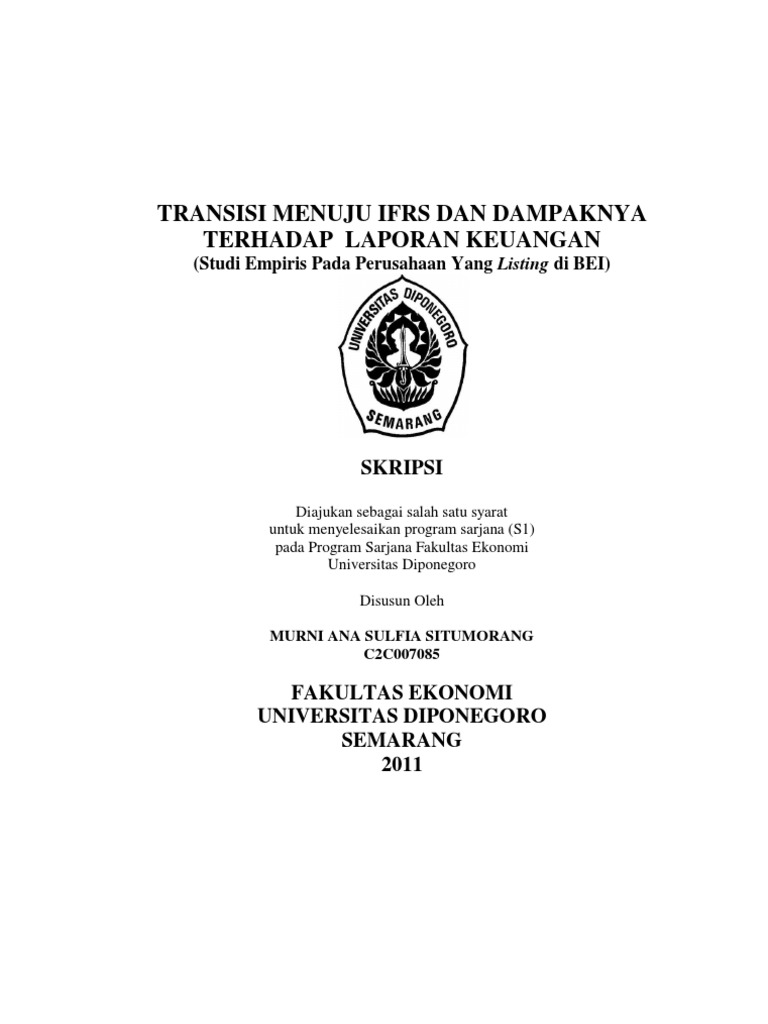 Sebutkan Jenis Jenis Laporan Keuangan Menurut Ifrs - Sebutkan Mendetail