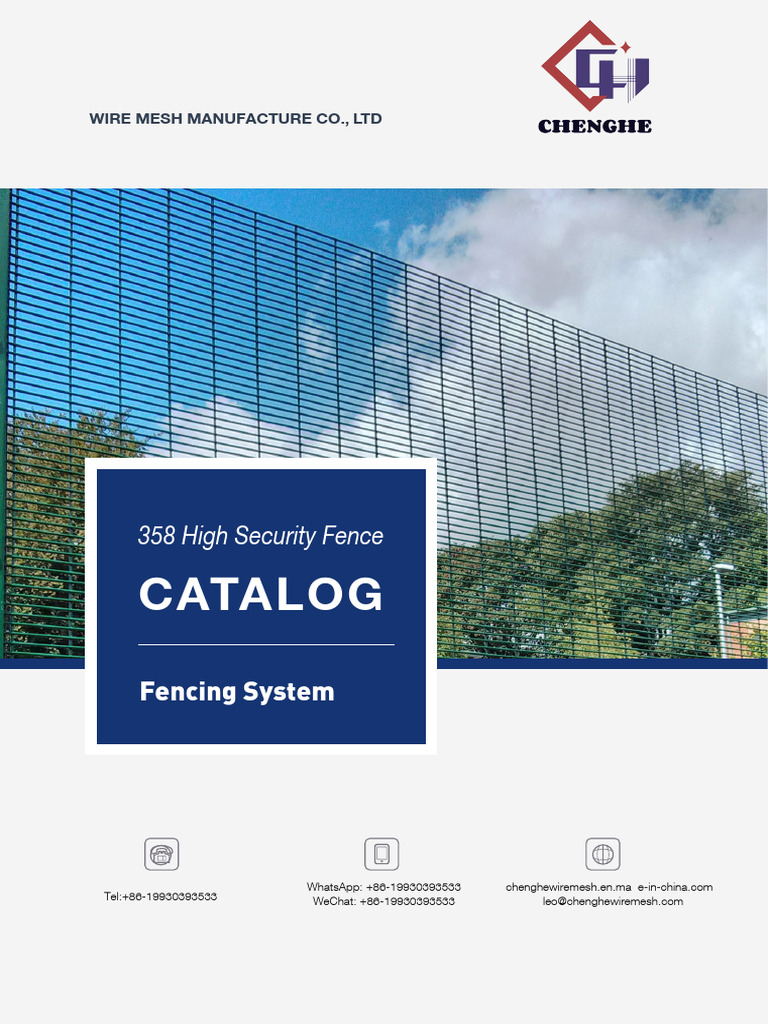 358 High Security Fence Catalog | PDF | Wire | Galvanization