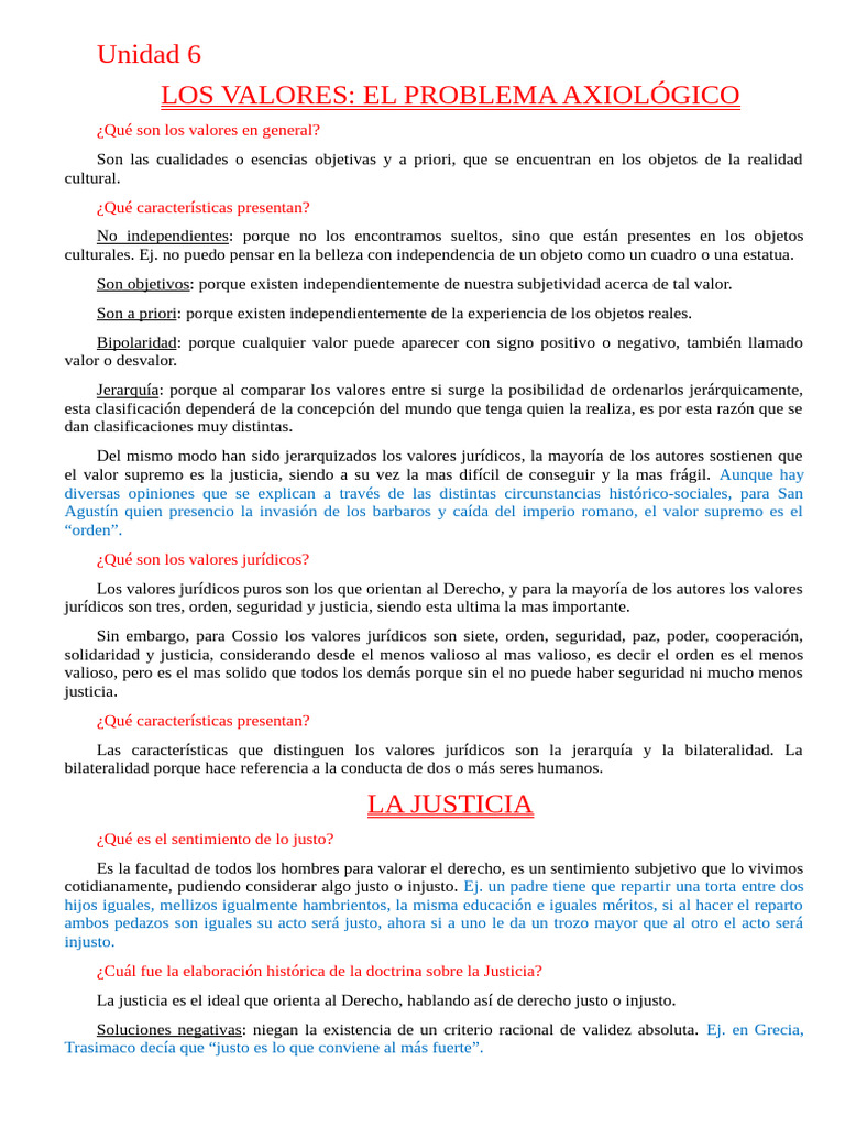 UNIDAD 6 | PDF | Justicia | Crimen y violencia