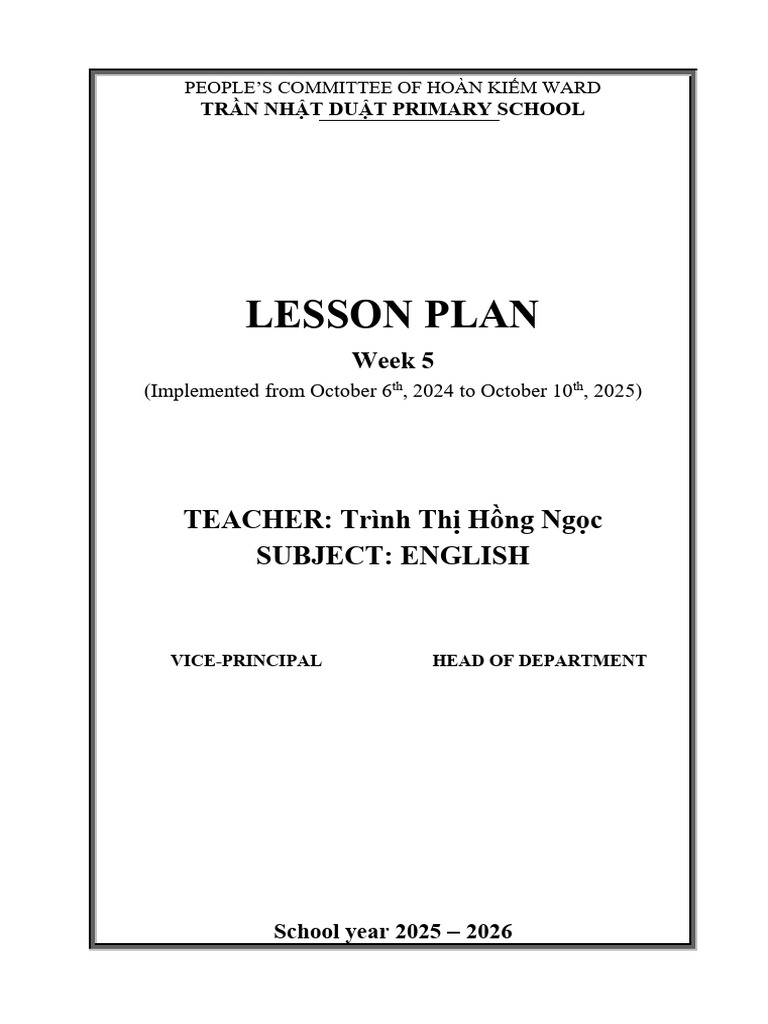 WEEK 5 | PDF | Reading Comprehension | Teachers