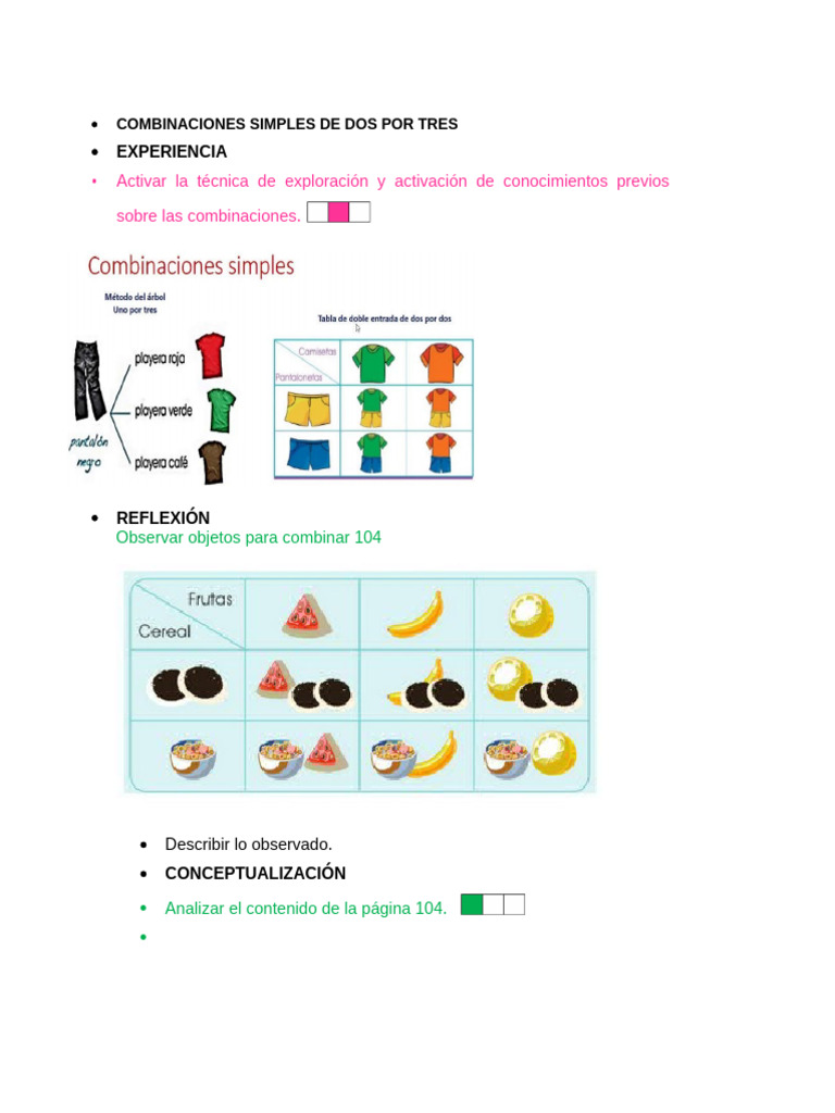 Combinaciones Simples de Dos Por Tres | PDF