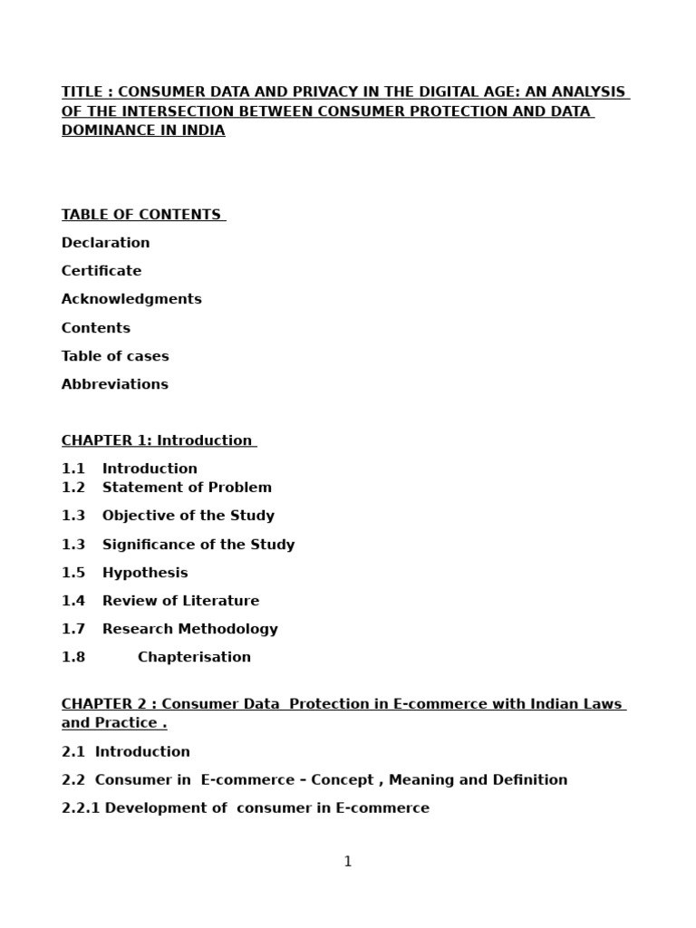 Consumer protection and privacy protection | PDF | Privacy | E Commerce