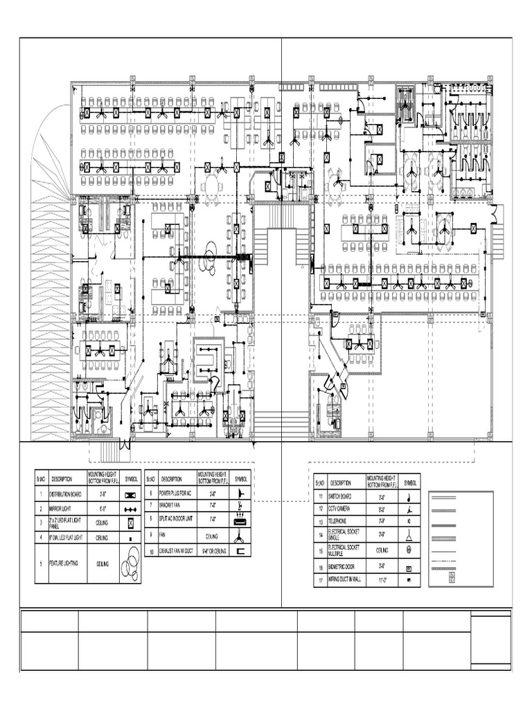 Ceiling Plan Wiring and Ducting 22 01 18 | PDF | Building Engineering ...