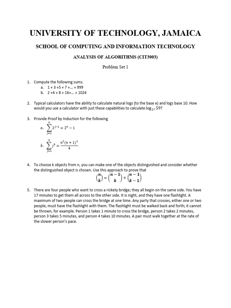 Problem Set 1 | PDF