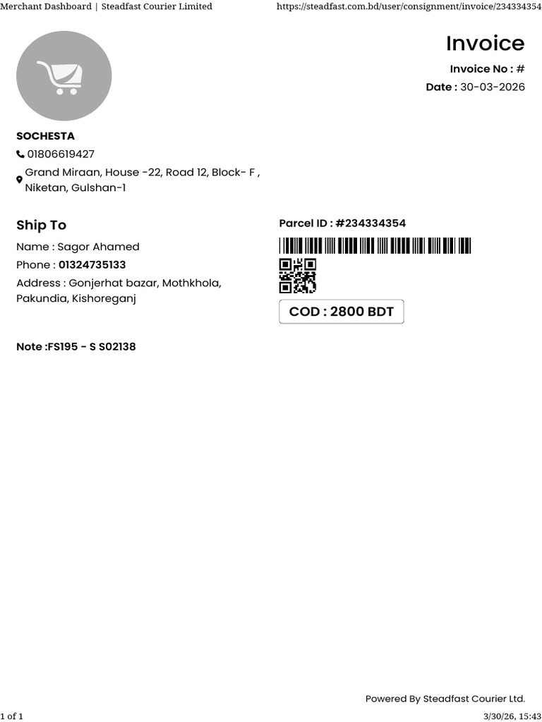Merchant Dashboard _ Steadfast Courier Limited | PDF