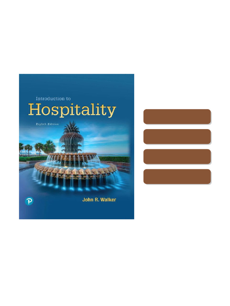 Introduction to Hospitality 8th Edition by John Walker 9780137496020 0137496028 available full ...