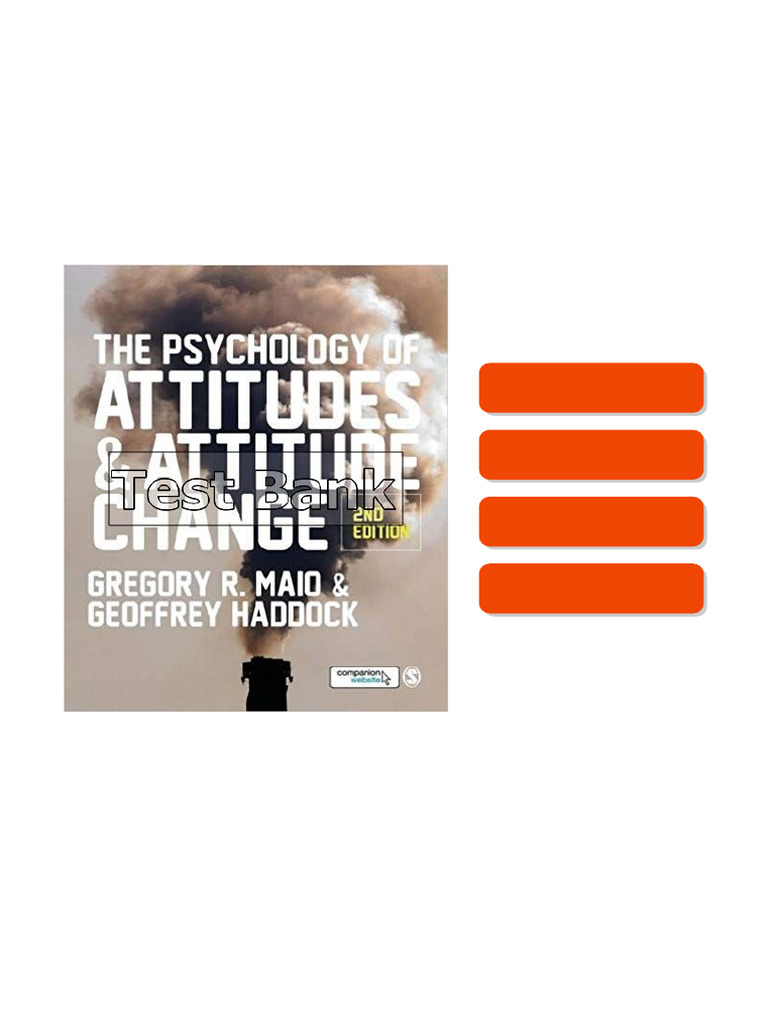 Psychology of Attitudes and Attitude Change 2nd Edition Maio Test Bank ...