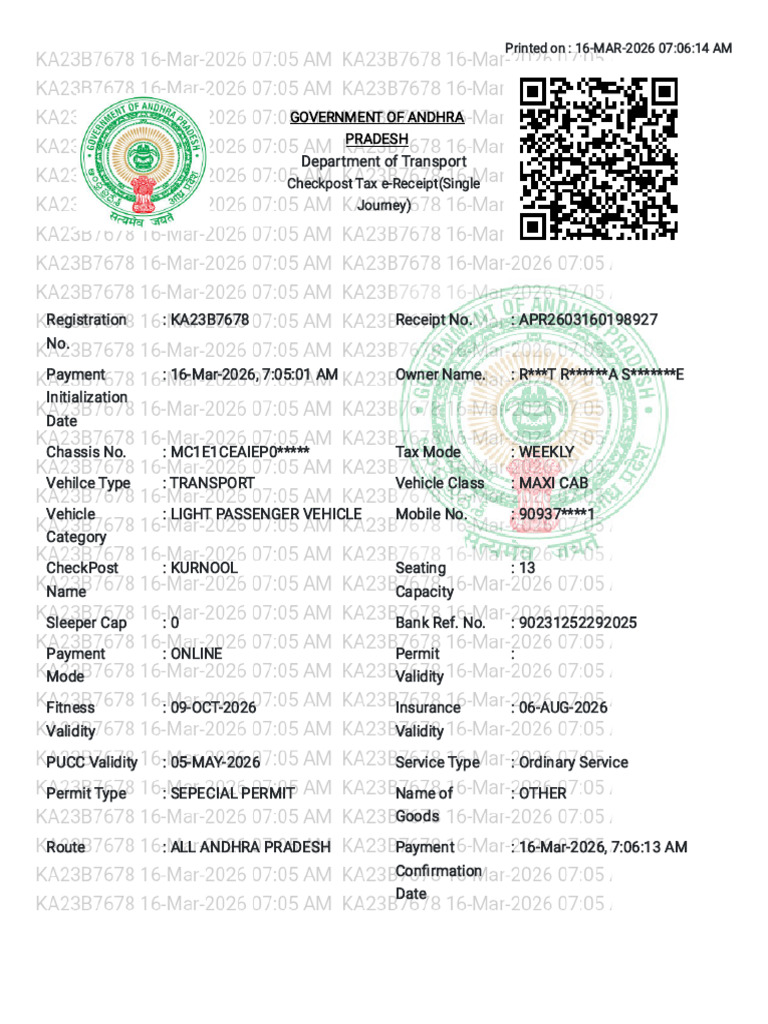 CheckPost V4.5_260316070623 | PDF | Vehicles | Transport