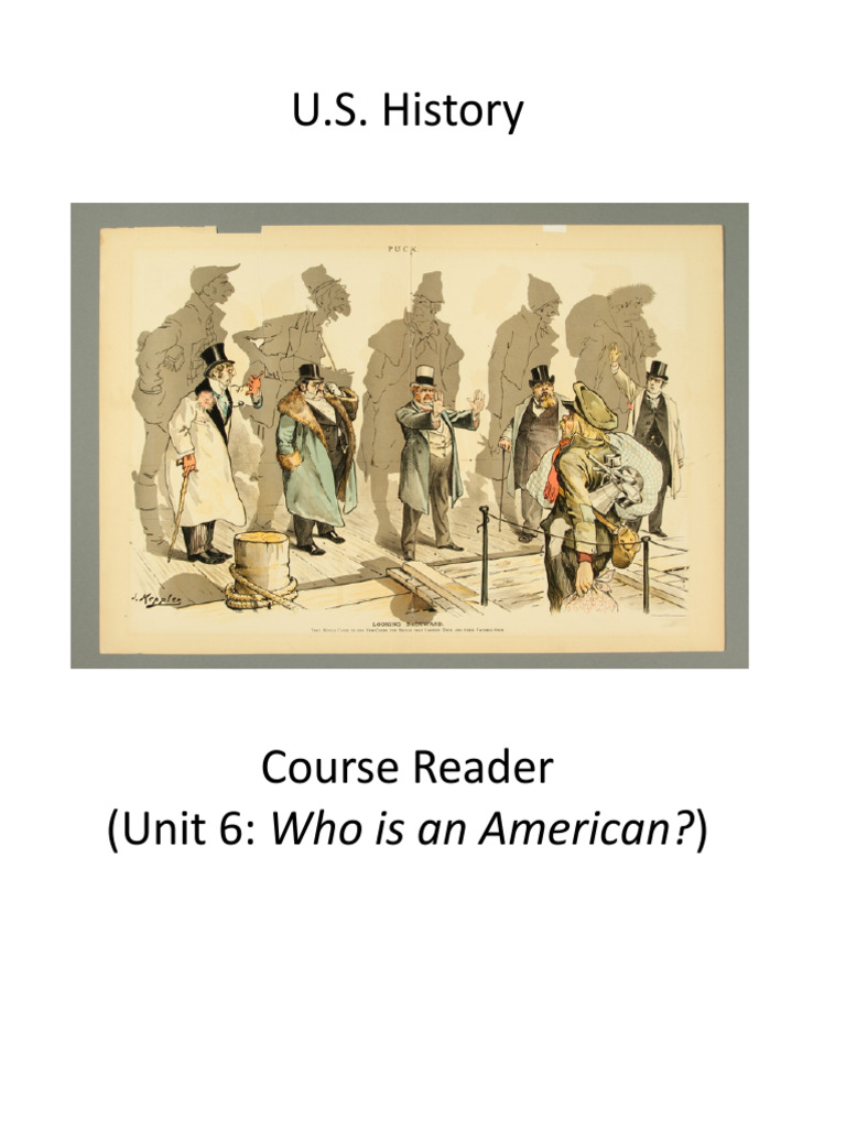 Unit 6 Course Reader_Who is an American_ | PDF