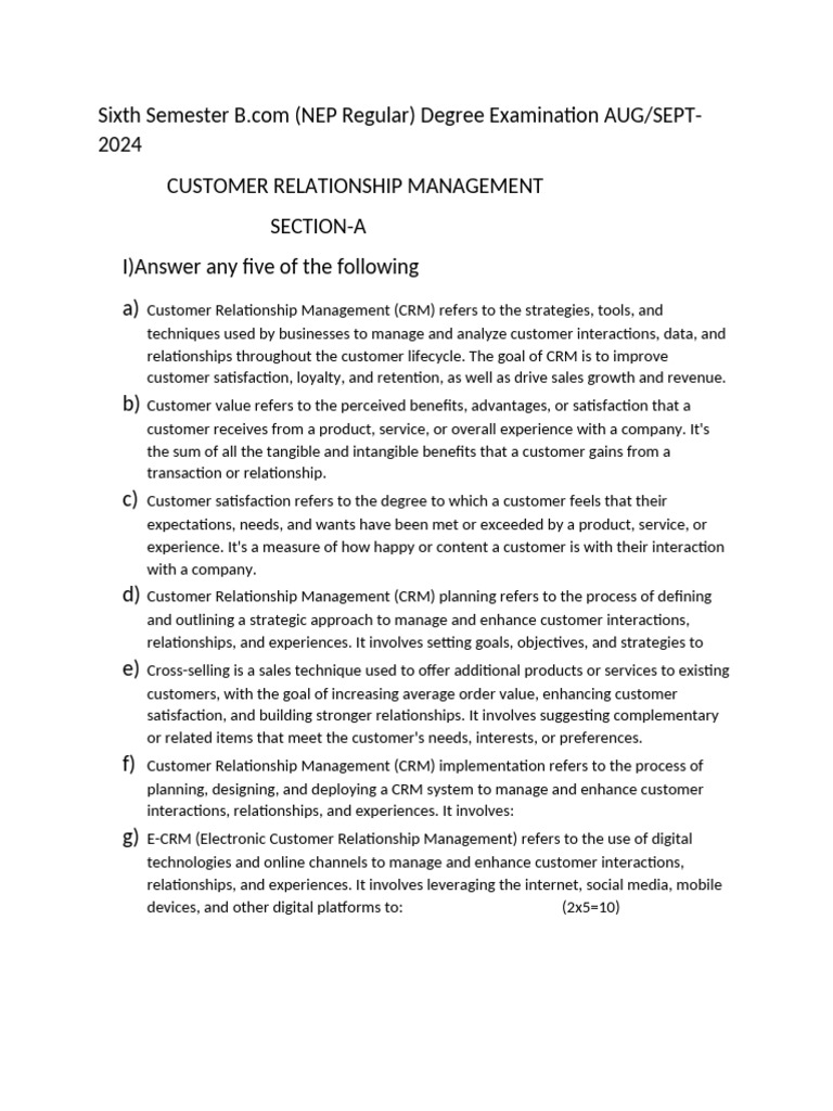 Crm Schemes | PDF | Customer Relationship Management | Customer ...
