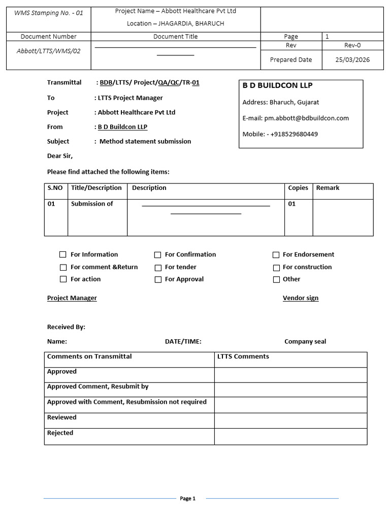 Wms for Lateral Load Test | PDF