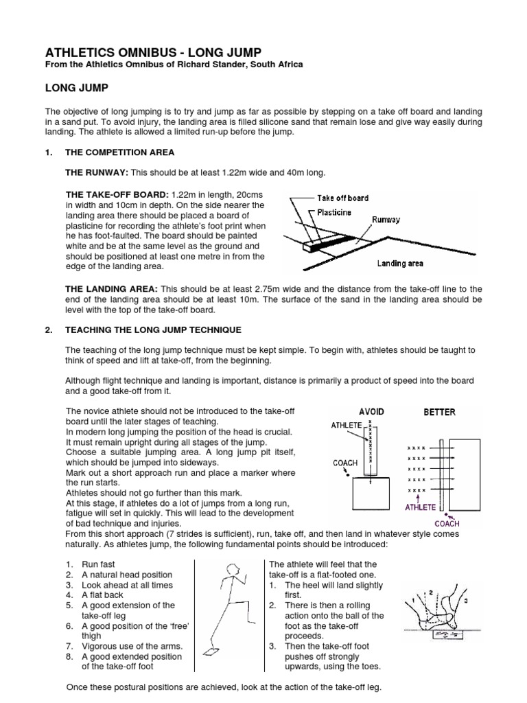 Long jump essay image