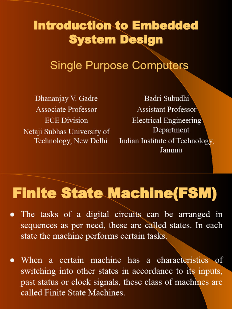 24. Single Purpose Computers | PDF | Theory Of Computation | Digital ...