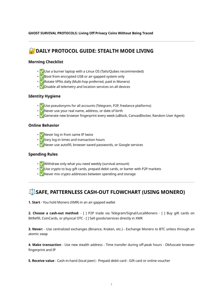 Ghost Survival Protocols | PDF | Cryptocurrency | Gift Card