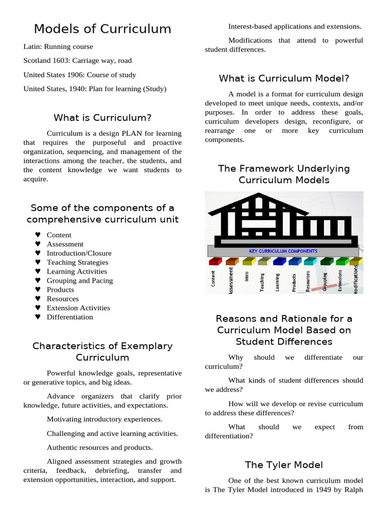 Lecture in Educ 202A Models of Curriculum | PDF | Curriculum | Learning