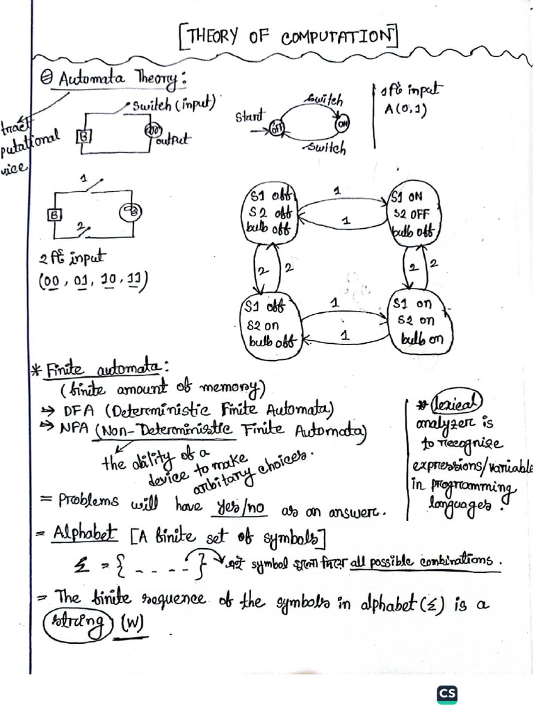 TOC Notes MarjiaIslam | PDF