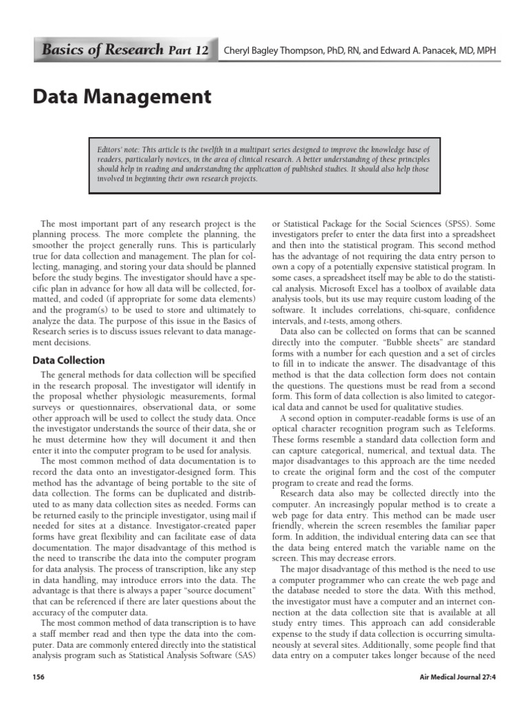 Data_Management | PDF | Backup | Data
