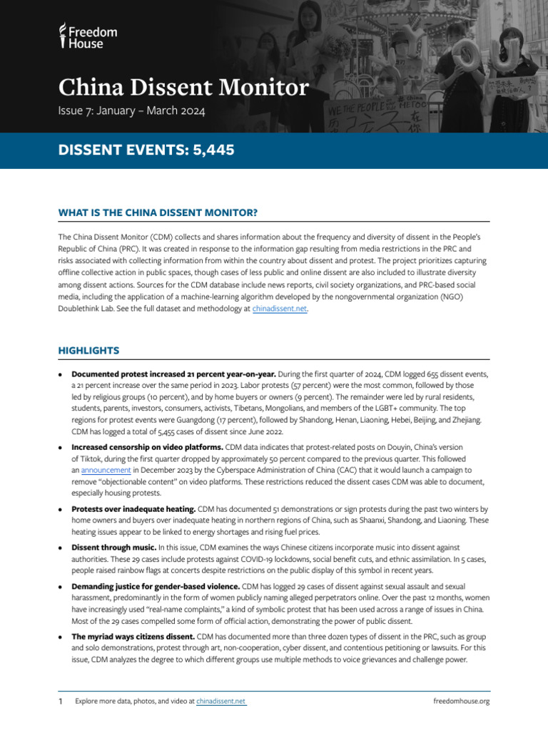 CDM-7-Report-5-2024-1 | PDF | Violence Against Women | China